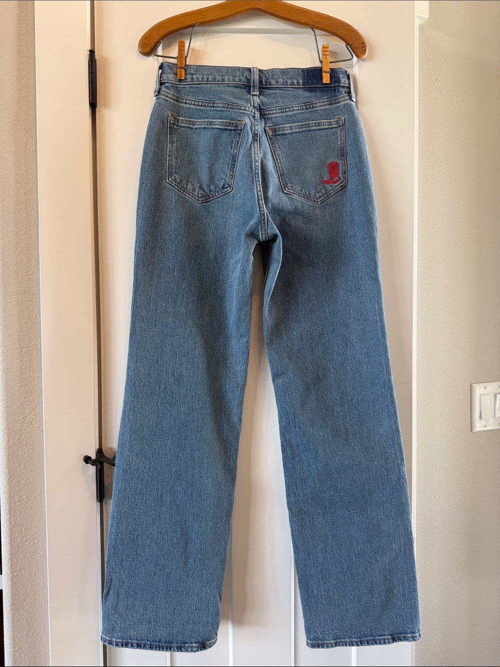 Abercrombie & Fitch High Rise 90’s Relaxed - Boot Detail